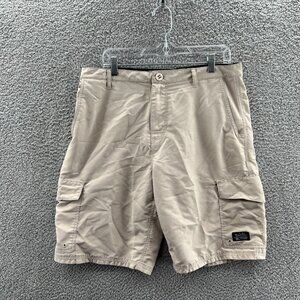 Salt Life Cargo Shorts Mens 34 SLX–QD Beige Vapor Stretch Fishing Outdoor